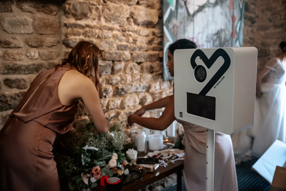 Borne photobooth au design épuré